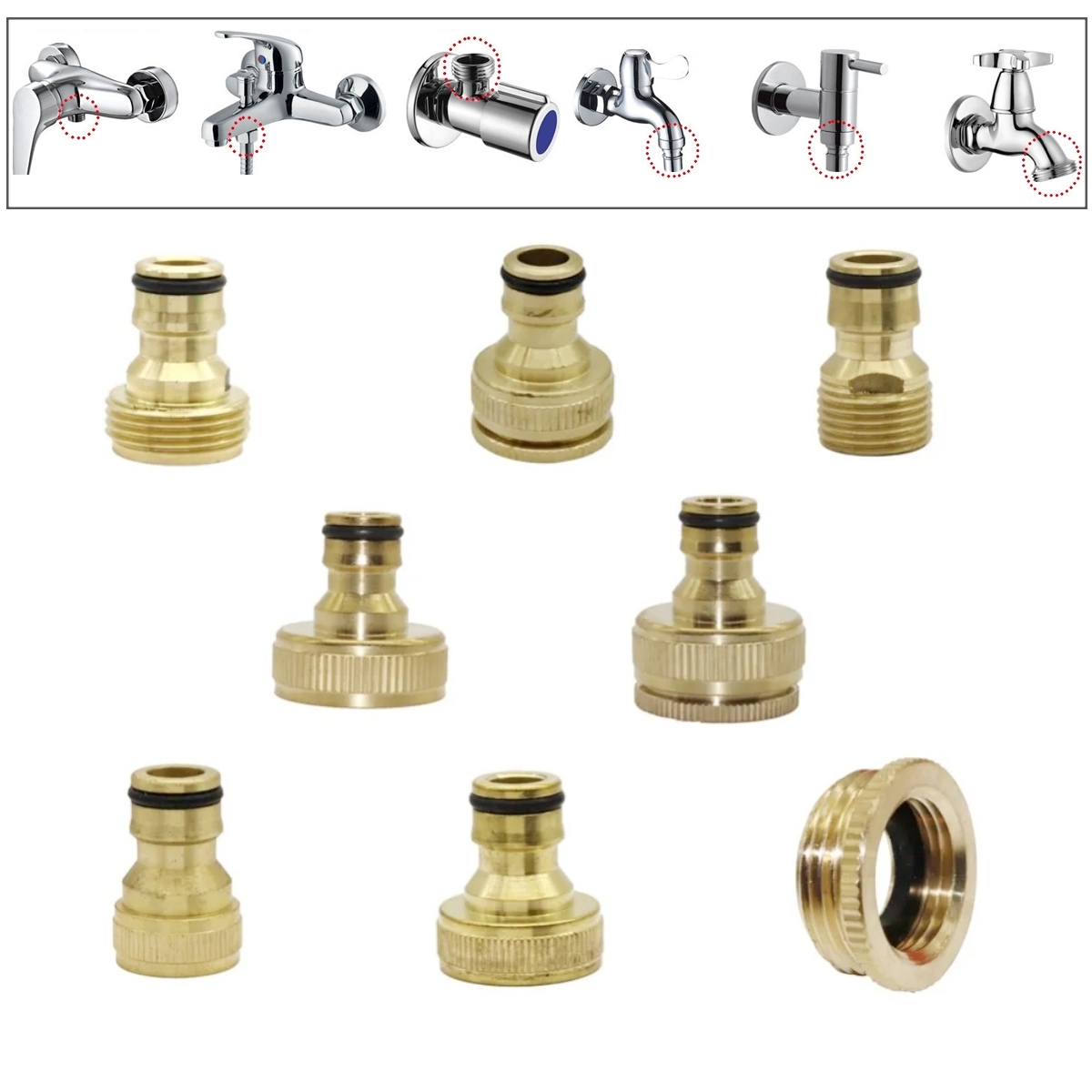 Spoke Nipple Brass - Connecteur rapide de robinet en laiton
