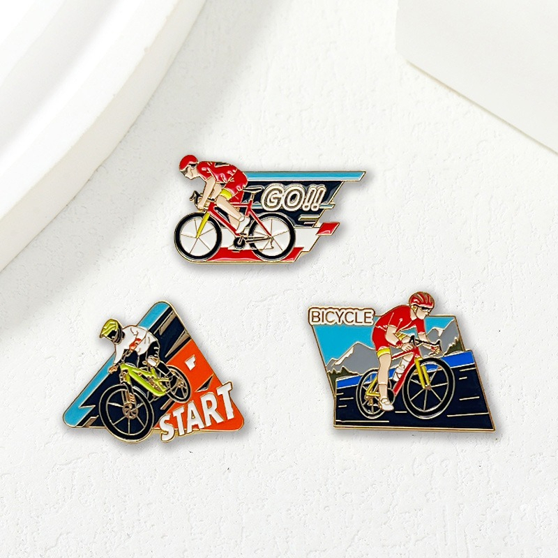 Mountain Biking Europe - Nouvelle broche commémorative VTT, design compétition