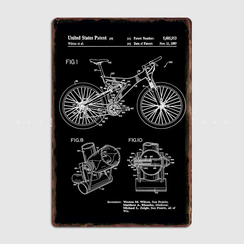 Affiche rétro en métal pour in - Mountain Biking Europe avis et prix