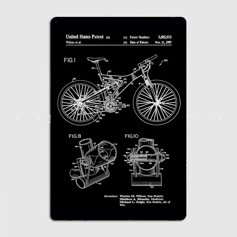 Affiche rétro en métal pour in - Mountain Biking Europe avis et prix