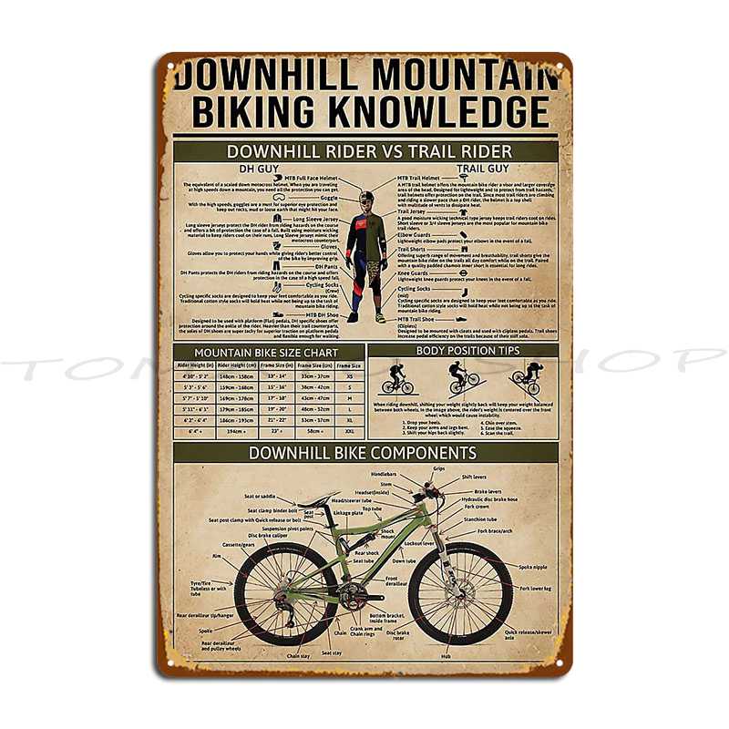 Plaque Métallique Vintage Pers - Mountain Biking Europe avis et prix