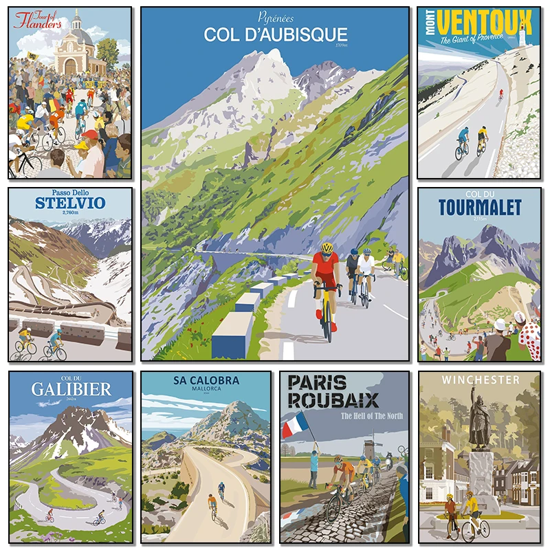 Affiches d'art, peintures diam - Mountain Biking Europe avis et prix